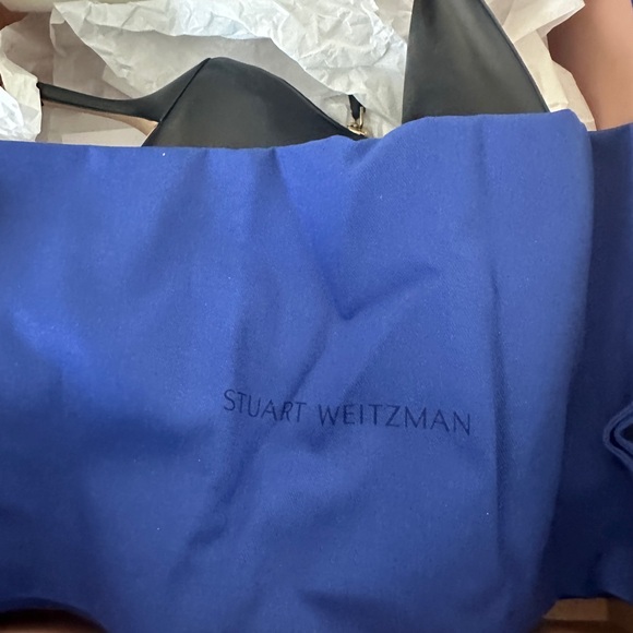 Stuart Weitzman size 10 Dasha black leather zip up bootie - NWT - Picture 8 of 8